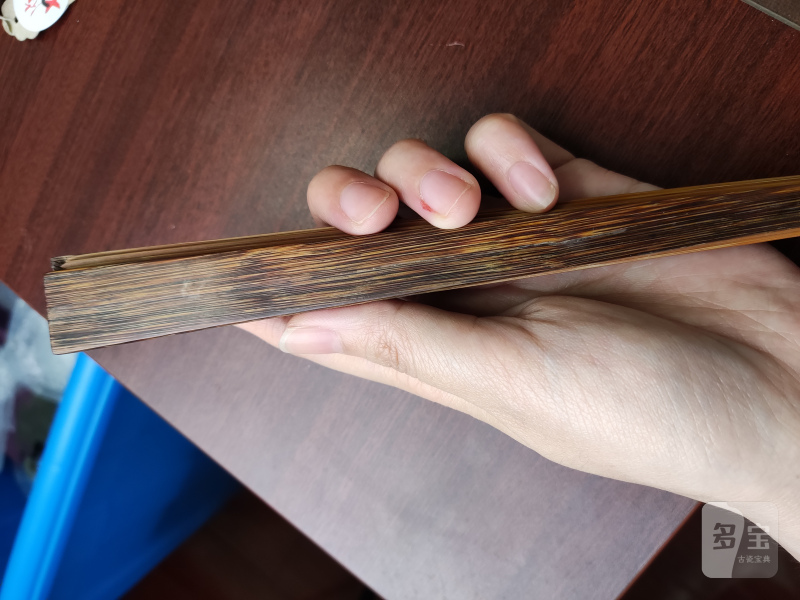 清 金丝竹扇骨 - 图4